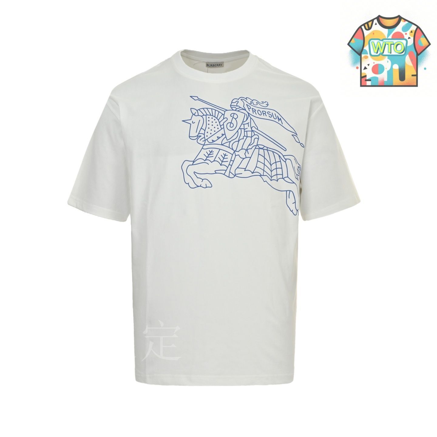 今日特価】Burberry 25ss ラインナイトウォーホースプリント半袖