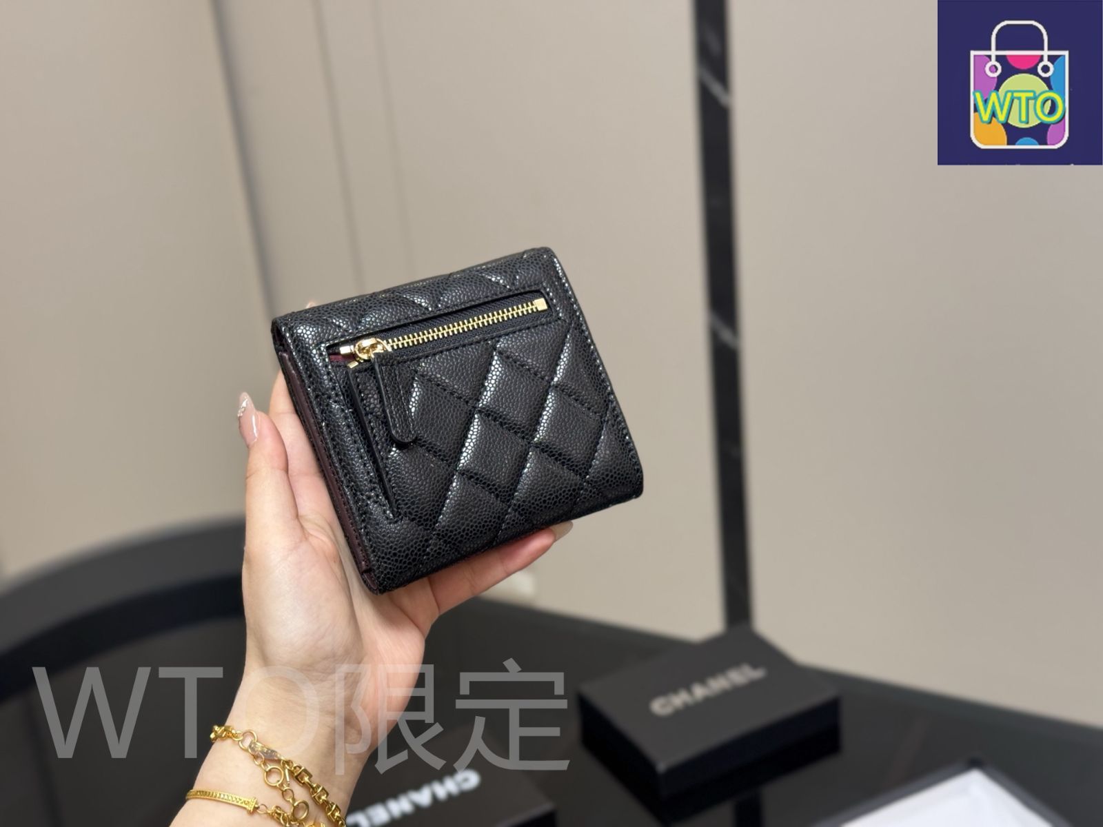 【25S★小さくて頼れる優秀アイテム】CHANEL ショートウォレット シャネル 25S ターンロック チェーンウォレット キャビアスキン
