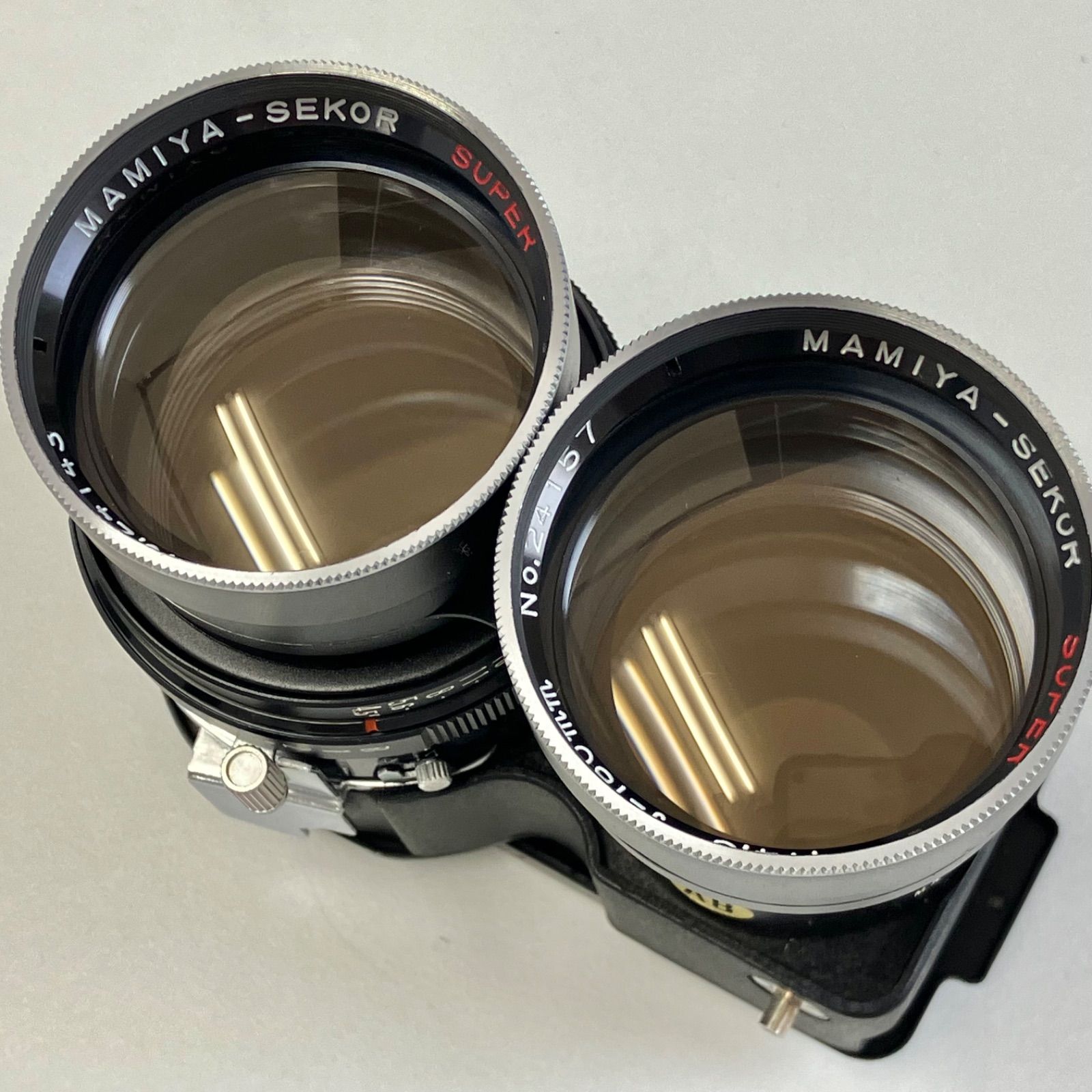 585749】 MAMIYA SEKOR SUPER 180mm F4.5 二眼レンズ 美品