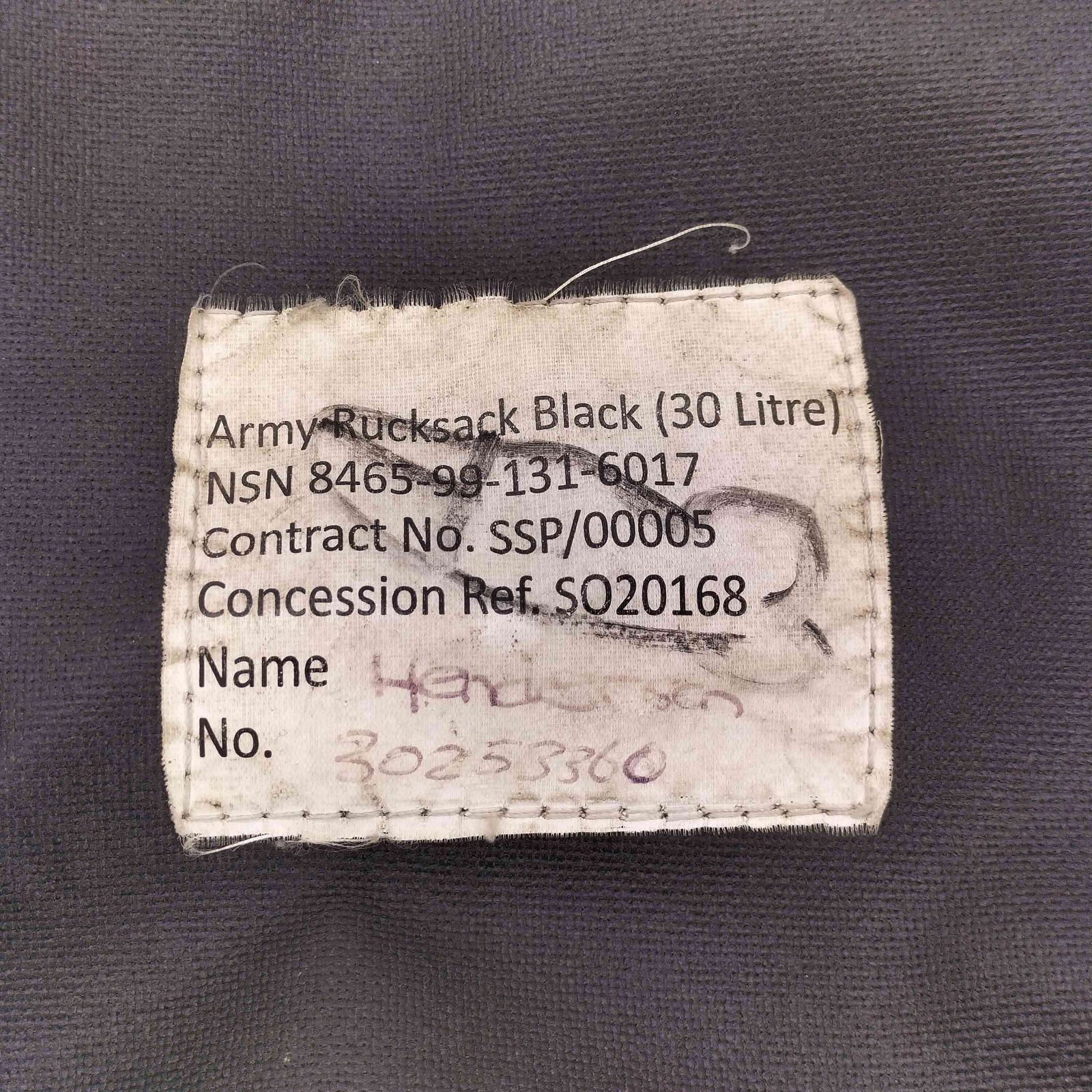 ブリティッシュアーミー BRITISH ARMY イギリス軍 NATO FIELD BACK 