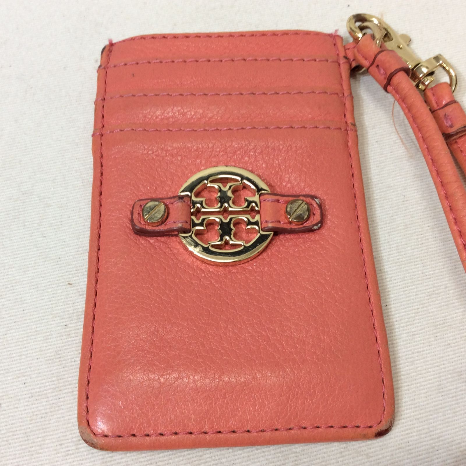 TORY BURCH トリーバーチ レザーカード＆パスケース ピンク