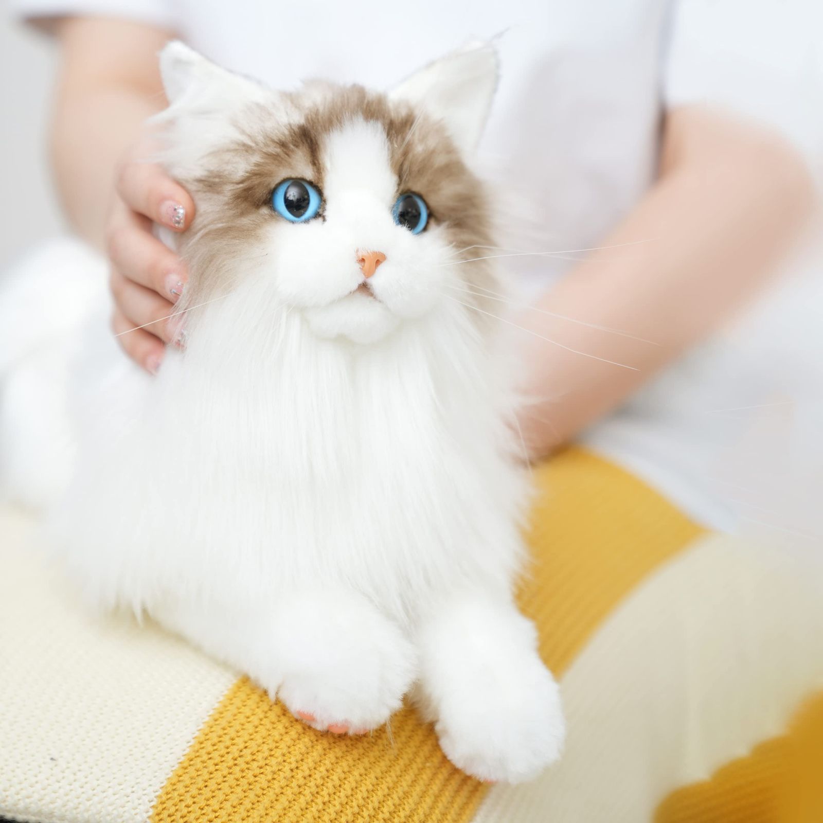 【新着商品】リアル手作ぬいぐるみ本物のサイズは、猫好き、お年寄りへのプレゼントです母の日プレゼント ぬいぐるみ 猫