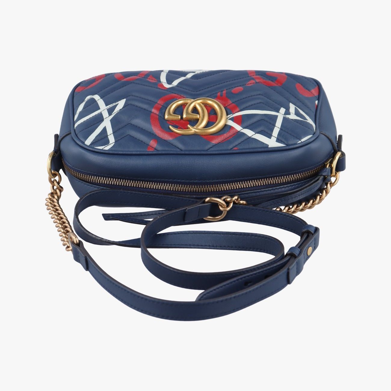 グッチGucciGGマーモントブルーレザー447632F020853260