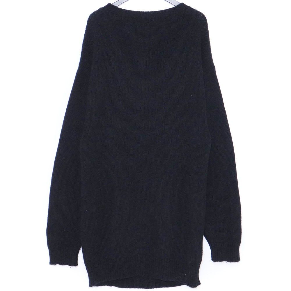 CELINE マウスロゴルーズクルーネックニット Mサイズ ブラック 