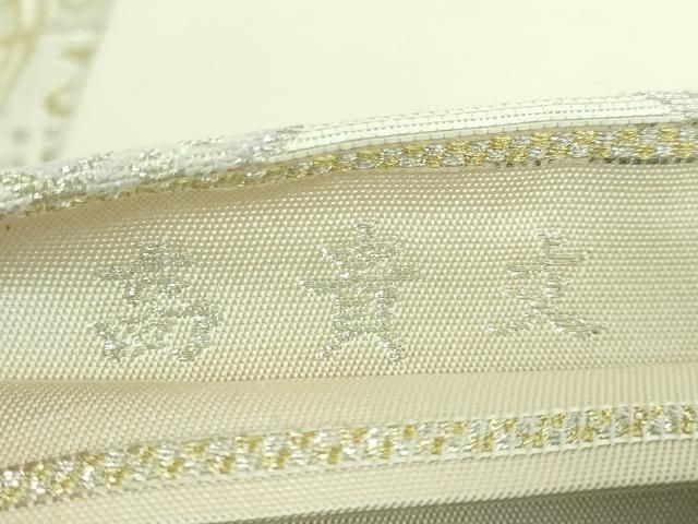 平和屋本店□極上 三代目 龍村光峯 太鼓柄 本袋帯 高貴文 金銀糸 逸品