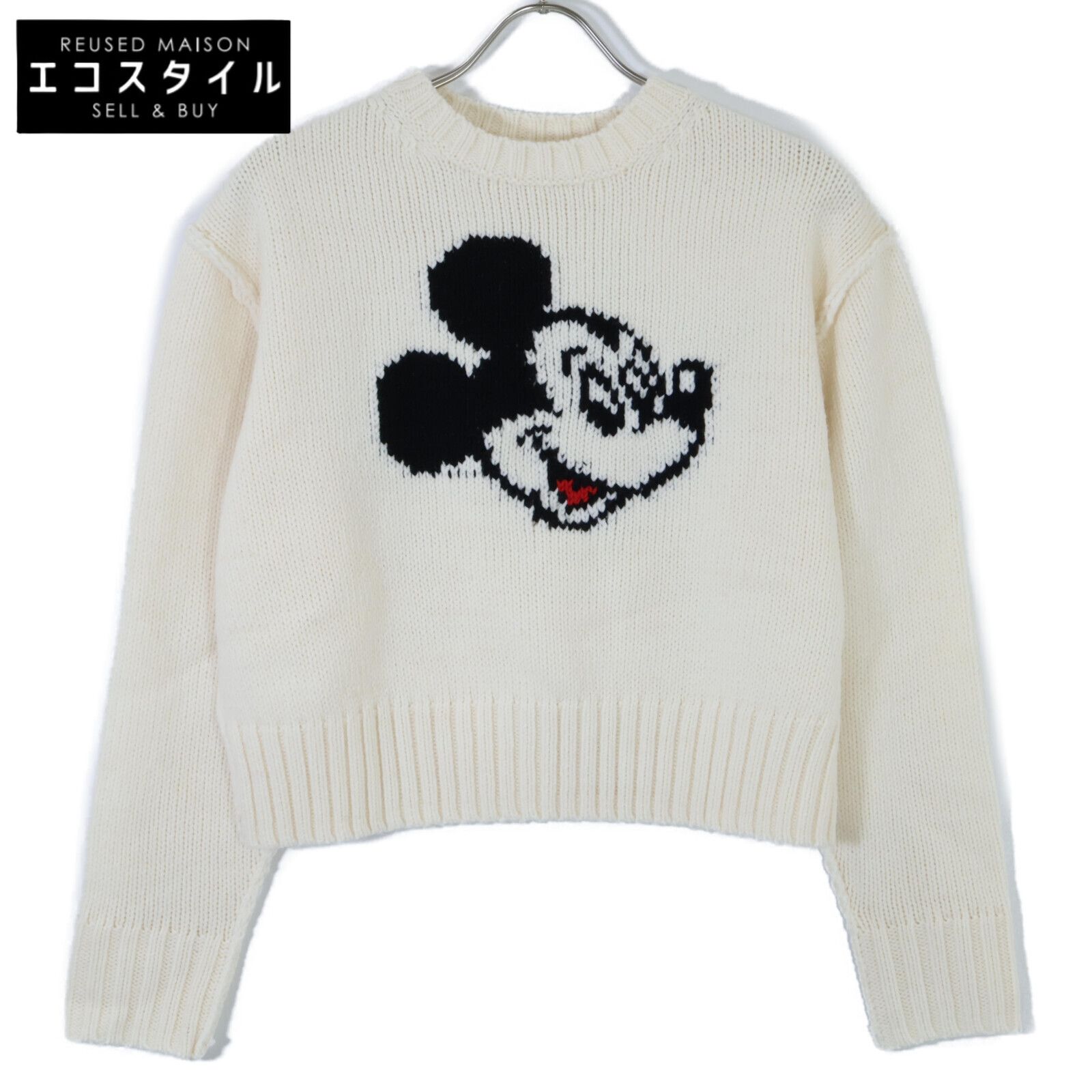 BEAMS ビームス BEAMS BOYビームスボーイｘDisneyディズニー 13-15-0828-126 3ゲージ ミッキー クルーネック ニットセーター| サイズの表記はございません