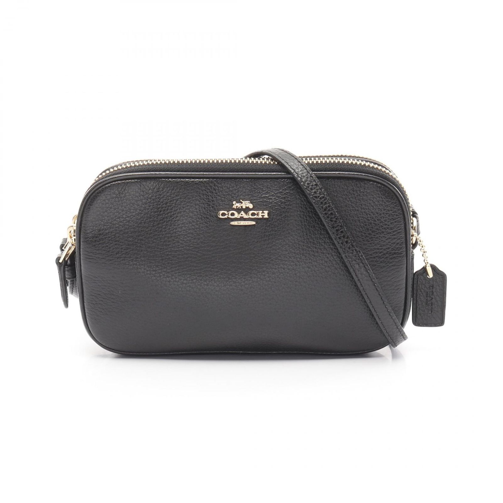 コーチ COACH ショルダーバッグ F30259 ブラック レザー ショルダーバッグ レディース Used A