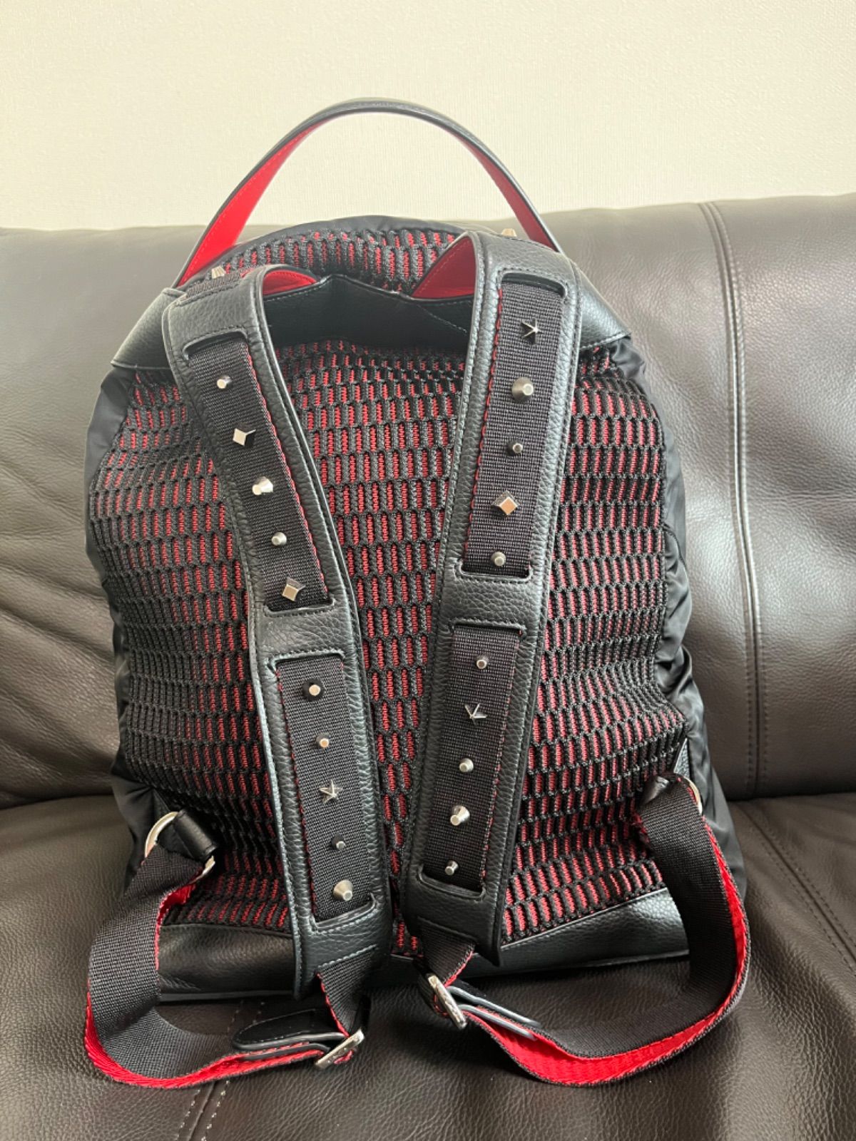 【新品未使用】 Christian Louboutin ナイロン リュックサック Christian Louboutin】クリスチャンルブタン『グラフィティ ナイロン