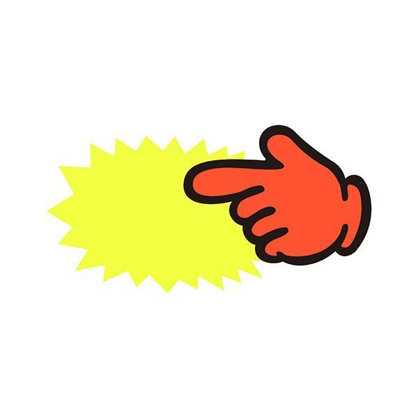 まとめ ササガワゆびPOP 中 無字 73×142mm 13-4115 1パック 5枚 ×10セット