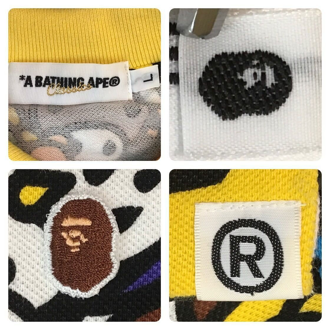 マイロ アニマル サファリ ポロシャツ Lサイズ a bathing ape BAPE 