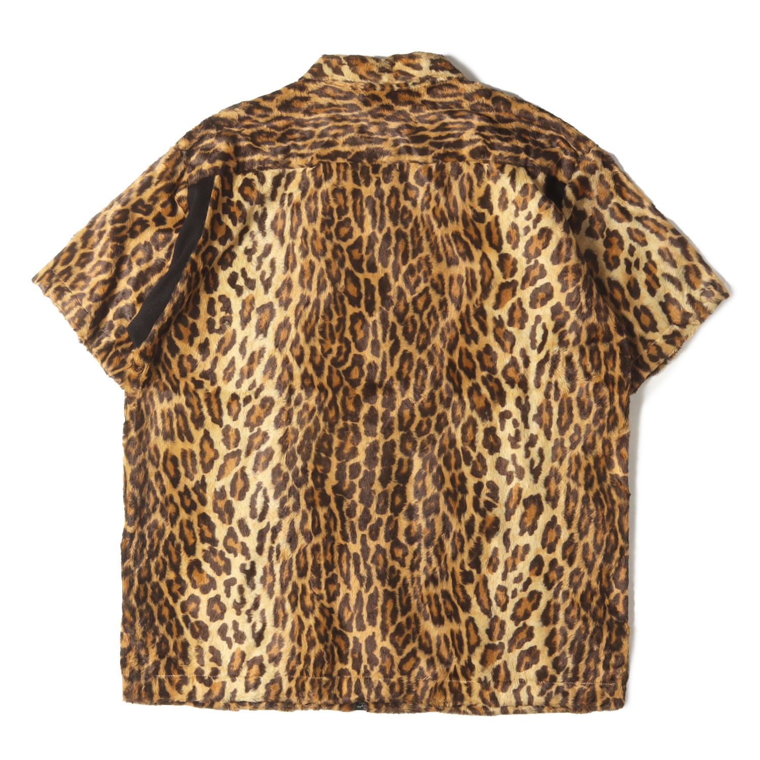 GOOD ENOUGH グッドイナフ シャツ レオパード サイズ M 90s 初期モデル レオパード フェイクファー 半袖シャツ 1994年製 90年代アーカイブトップス 半袖 ショートスリーブ カットソー メンズ
