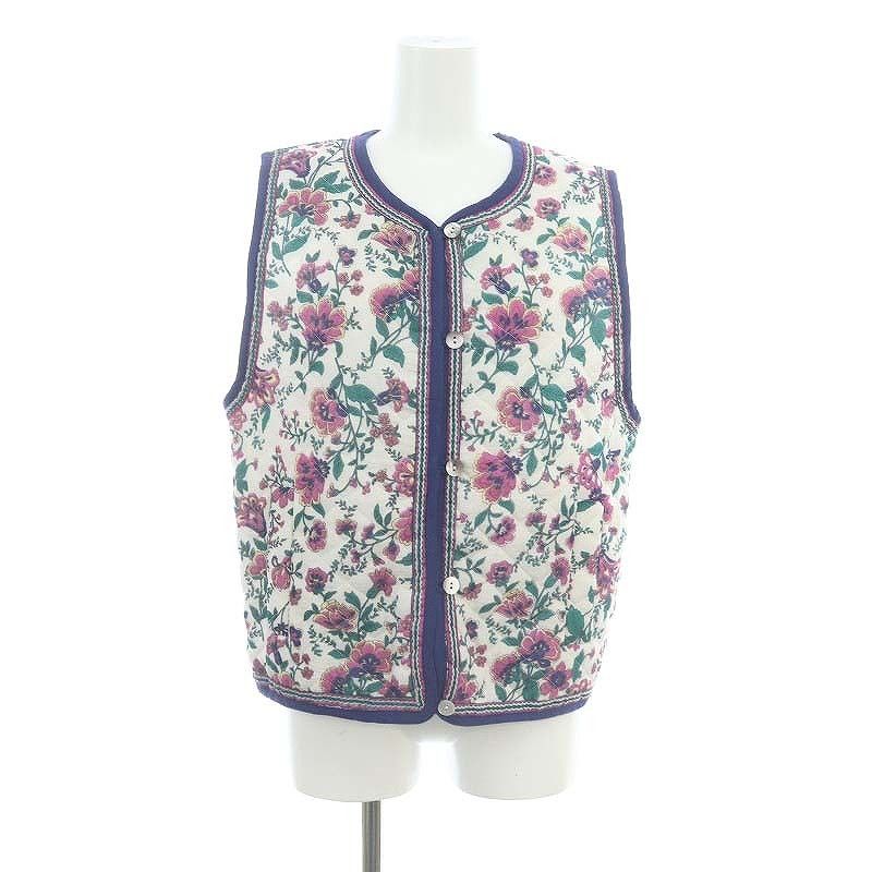 シンゾーン Shinzone 23SS HOLI VEST ベスト 前開き 花柄 コットン FO 白 ホワイト 23MMSJK03 /NR □OS -  メルカリ