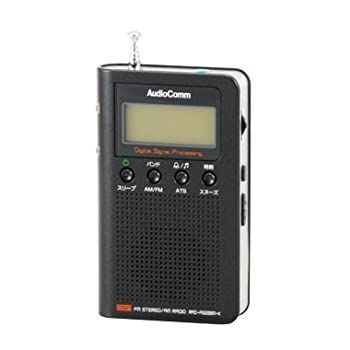 未使用】【】 AudioComm AM FM デジタル選局 DSP ラジオ ブラック