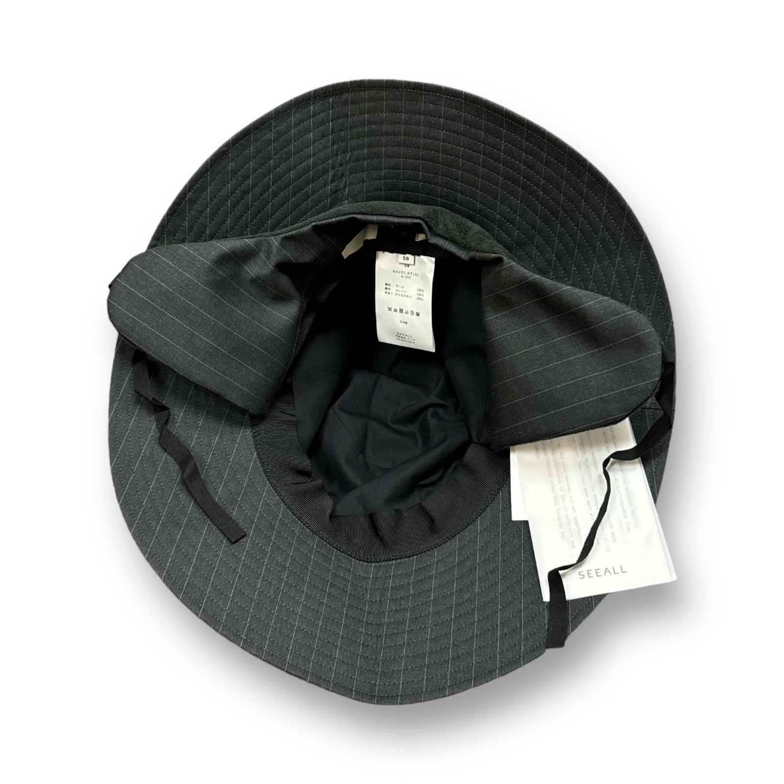 定価24200円 新品 KIJIMA TAKAYUKI × SEEALL コラボ HAT WITH EARPAD 