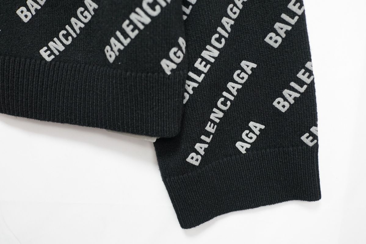 BALENCIAGA ALL OVERLOGO cardigan バレンシアガ オールオーバー