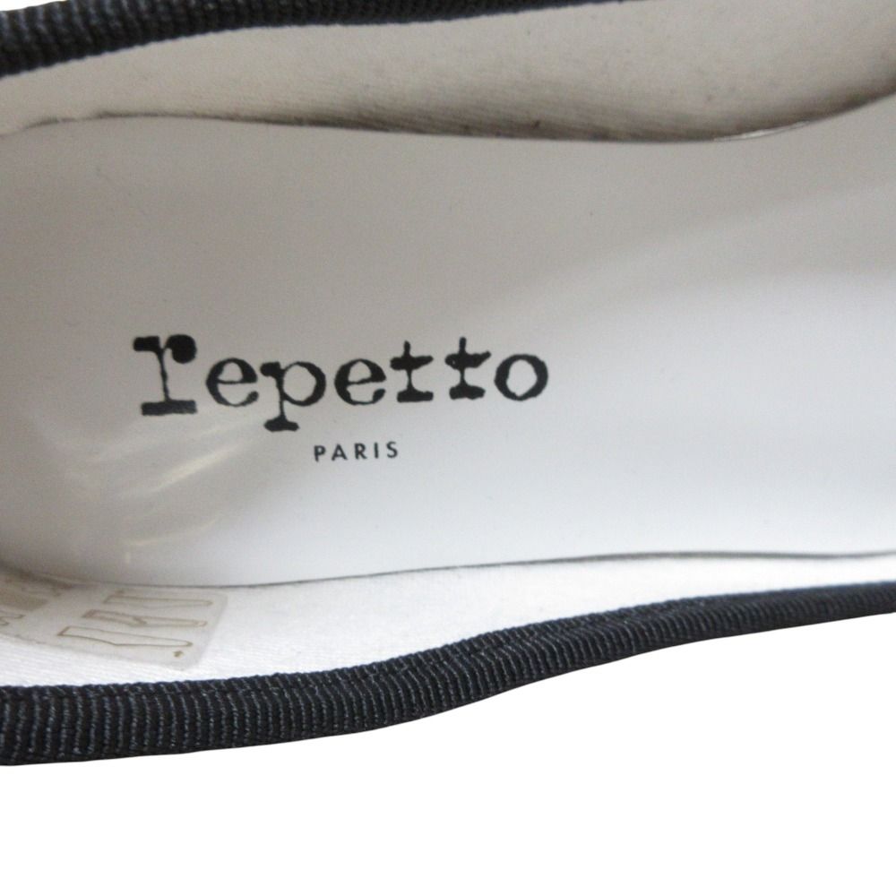 美品 Repetto レペット レザー リボン バレエシューズ フラット