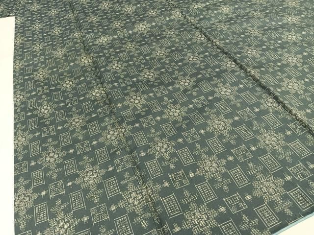 平和屋着物○本場村山大島紬 花尽くし 正絹 逸品 未使用 AAAW5297br