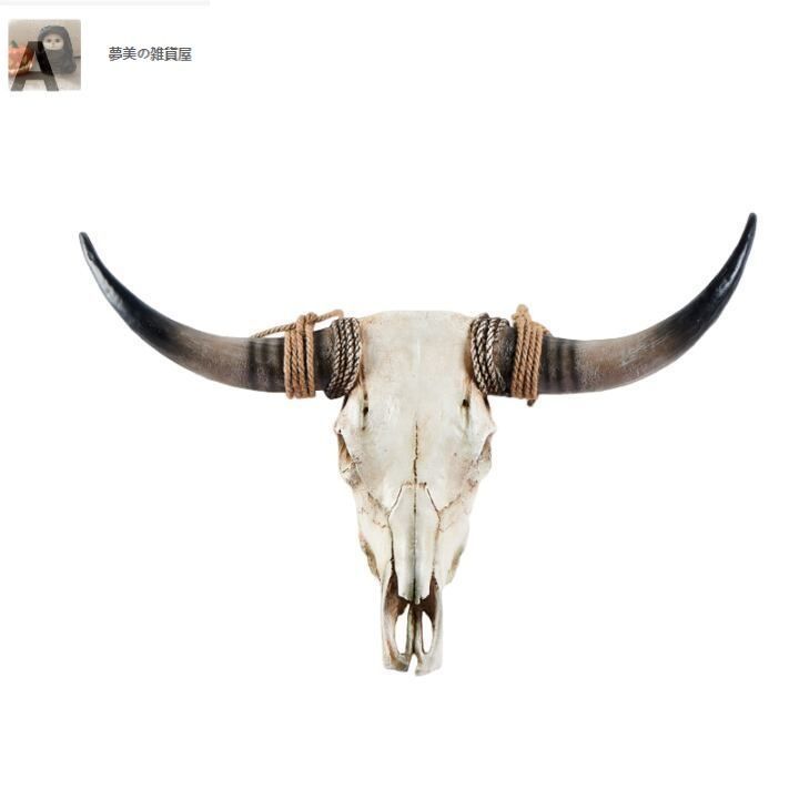 壁掛け 頭蓋骨彫像