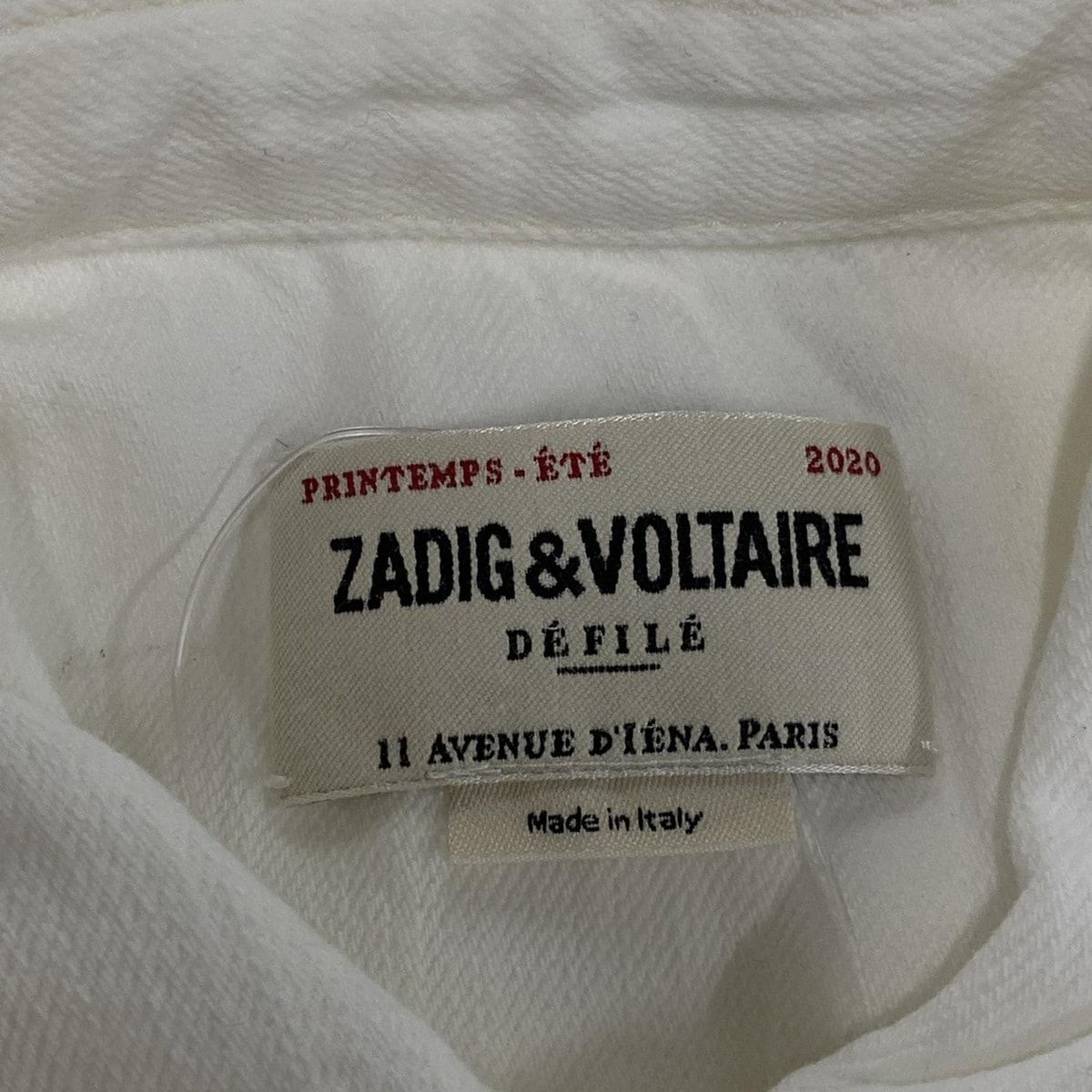 Zadig-Voltaire ザディグエヴォルテール Gジャン サイズS レディース - 白 長袖 フリル 秋 春 GULLKHAN_COM
