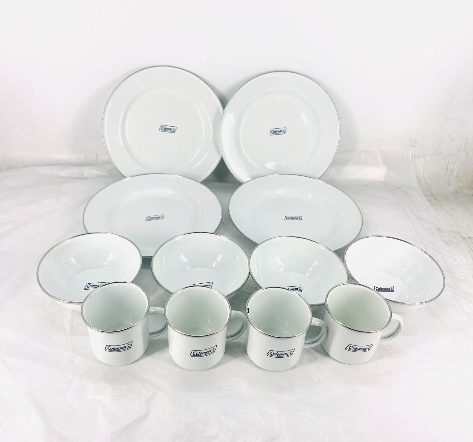 新品】Coleman コールマンマグカップ ディッシュウェアセット4人用