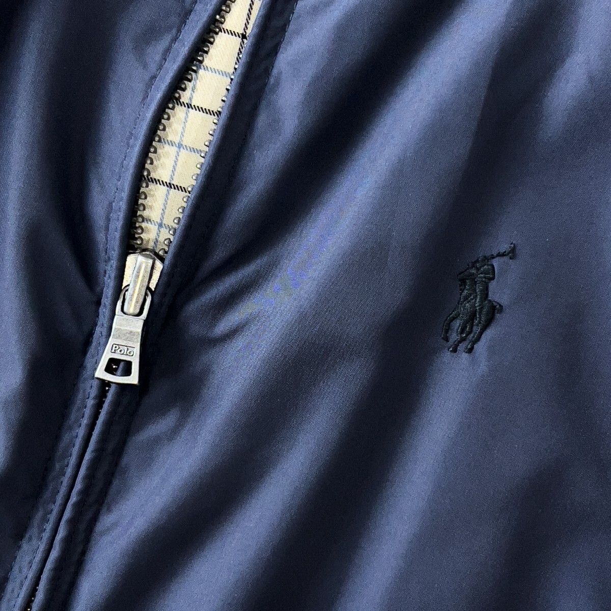 近年 ポロラルフローレン スウィングトップ ハリントンジャケット M ネイビー POLO RALPH LAUREN - POLO RALPH LAUREN ポロ・ラルフローレン