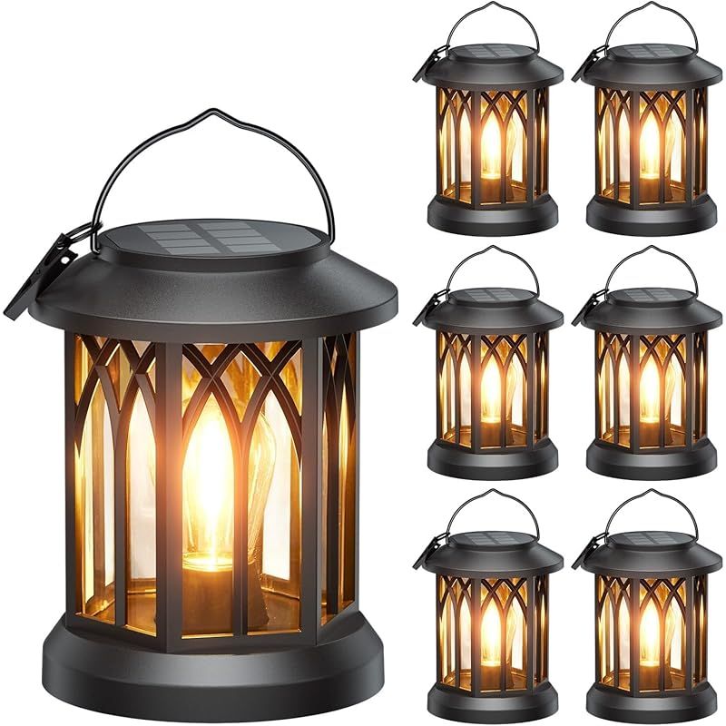 彡Letmy ソーラーランタン ソーラーライト 屋外 防水 ガーデンライト おしゃれ ledランタン LED 電球色 夜明け 自動オン|オフ 庭 花壇 パティオ 玄関 ベランダ 駐車場 歩道などに適用 屋外 照明 ガーデニング イルミネーション 母の日ギ 1