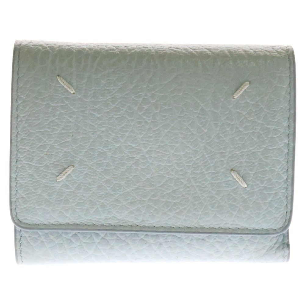 Maison Margiela 11 メゾンマルジェラ11 4ステッチ スリーフォールド コンパクトウォレット 財布 ブルー SA3UI0010 P4455