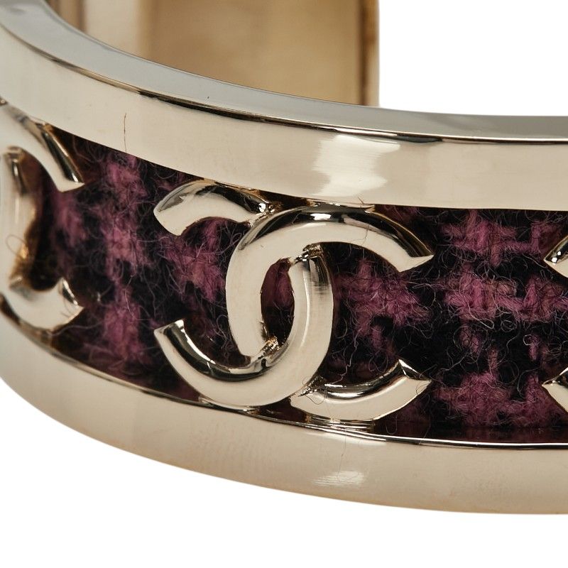 CHANEL バングル リストバンド　チュール　ロゴ入り　サーモンピンク　正規品 シャネル / CHANEL マトラッセ ココハンドル XS チェーン