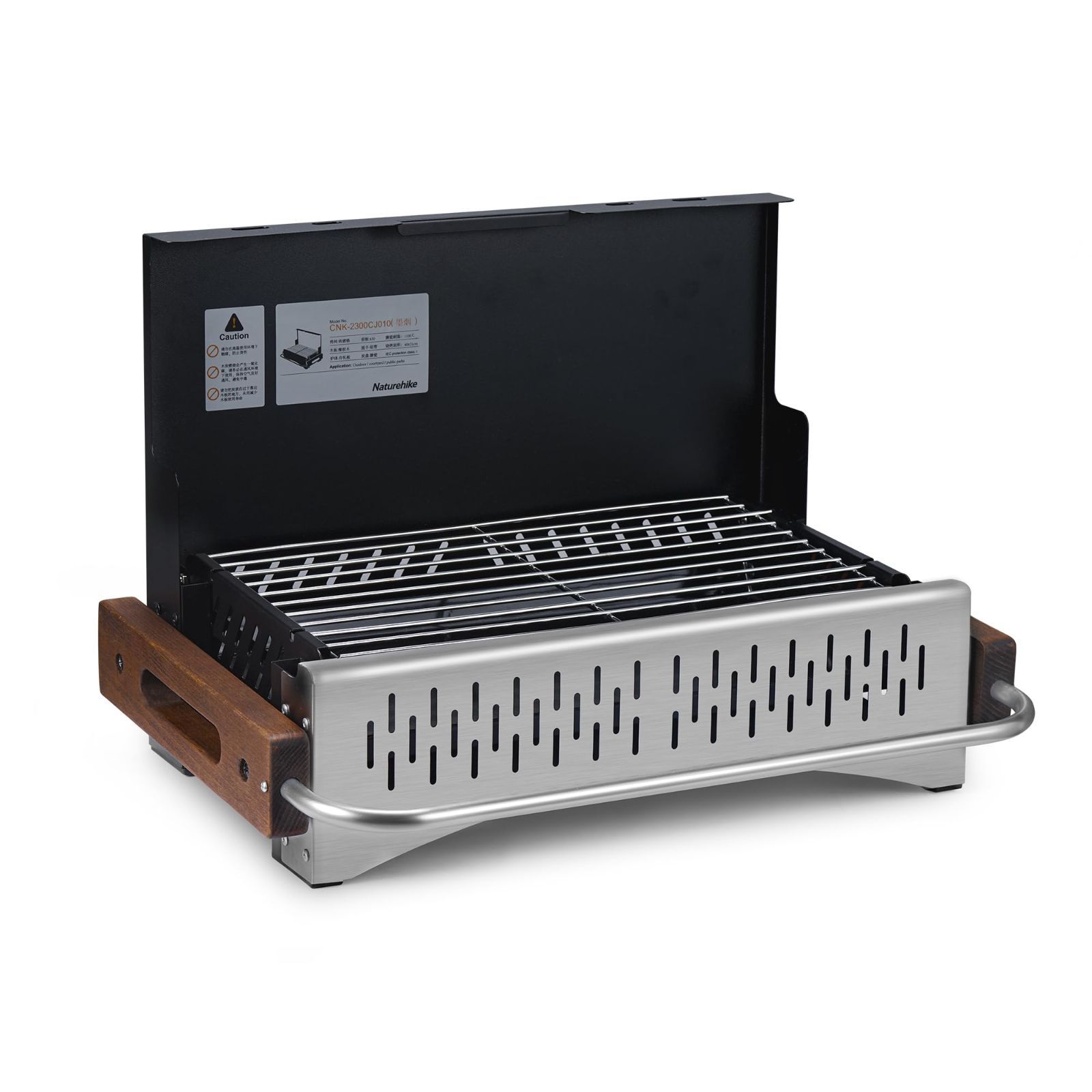 青いツーバーナーコンロ ステンレス製 収納ケース付き