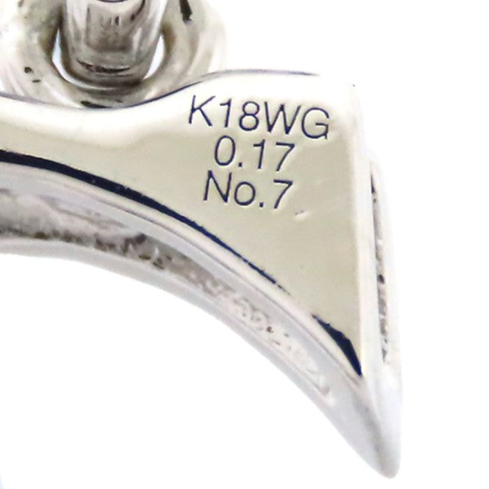 14/美品 ノンブル ゆきざき K18 ダイヤ計0.17ct ペンダントトップ ゆきざき ペンダントトップ ダイヤ 0.18ct ノンブル ナンバー No