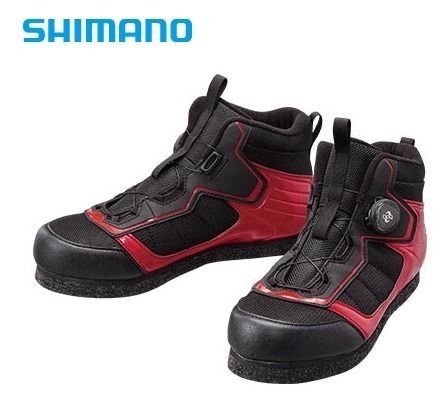 シマノ カットラバーピンフェルトフィットシューズ LT FS-041Q レッド 26.5cm shimano 釣具