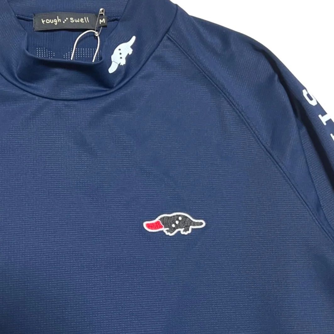 メンズ 未使用品 ROUGH and SWELL 長袖 モックネック ゴルフ