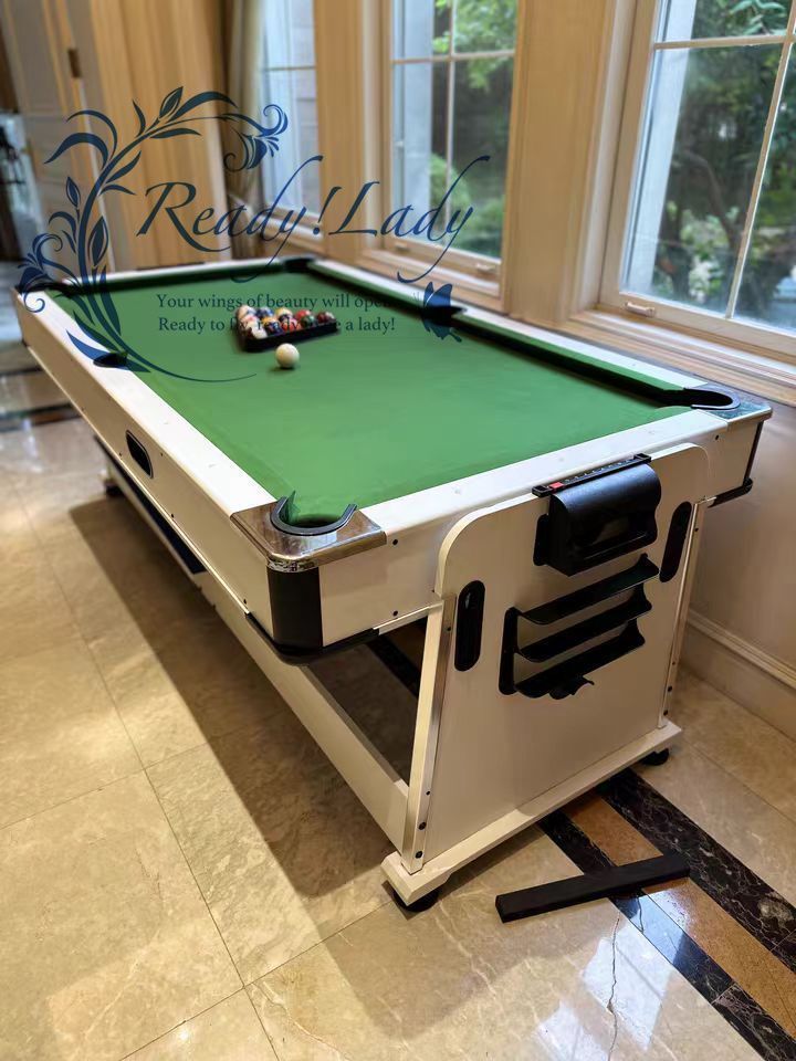 北欧風 3in1 マルチゲームテーブル 卓球 ビリヤード 店舗 家庭 8フィート 北欧風 3in1 マルチゲームテーブル 卓球 ビリヤード 店舗 家庭 8