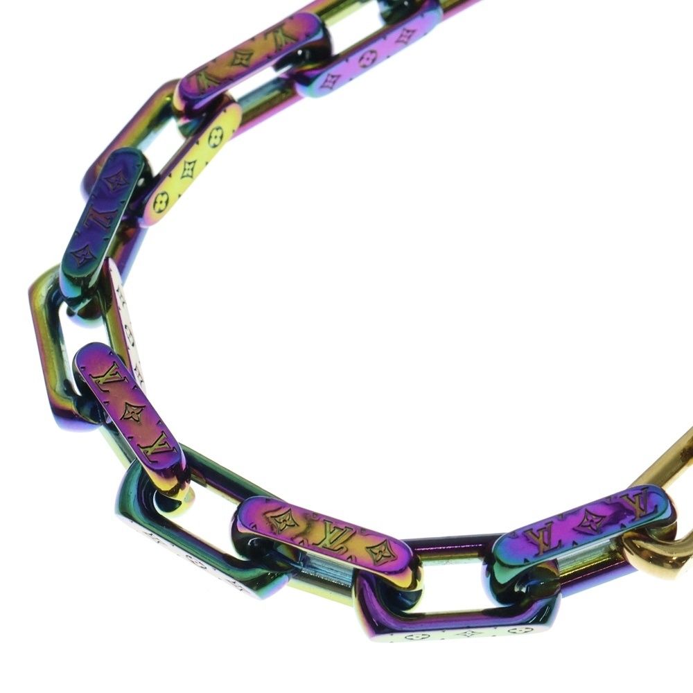 《美品》ルイヴィトン モノグラム M68241 コリエ チェーン　ネックレス 美品 ルイ・ヴィトン 19年製 コリエ チェーン モノグラム ネックレス