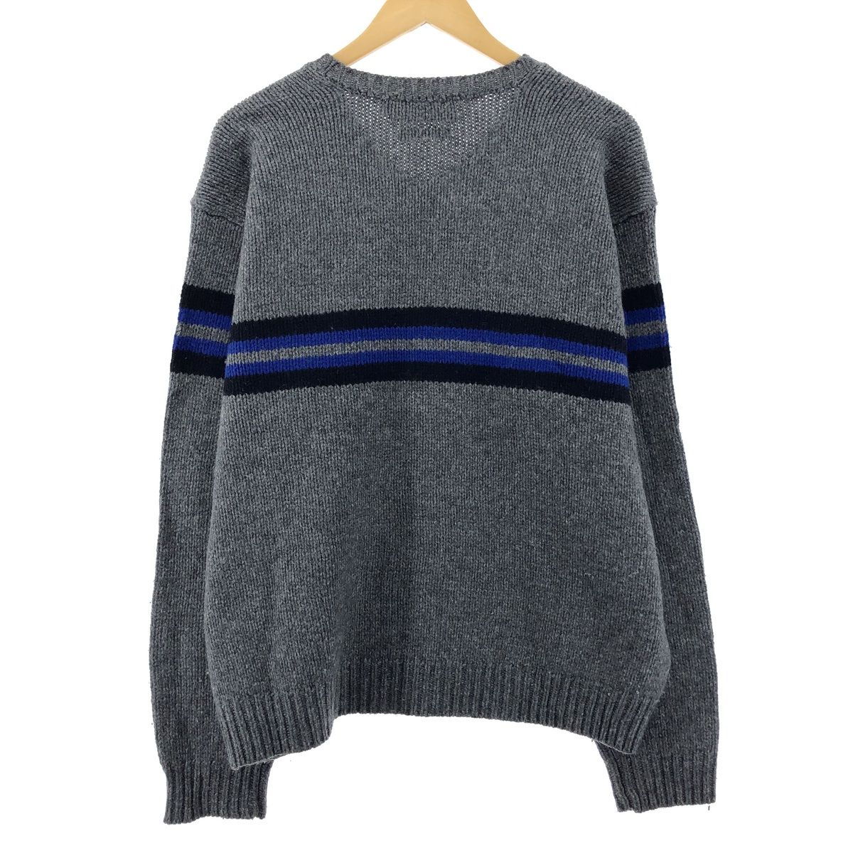 【美品】ラルフローレン ウオッシャブルメリノウール Ｌサイズ ブラック スリム フィット ウォッシャブル ウール Vネック セーター