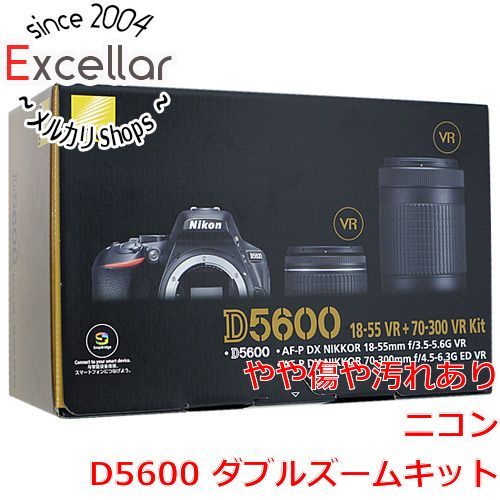 Nikon D5600 ダブルズームキット おまけ付き ブラック 箱あり - カメラ