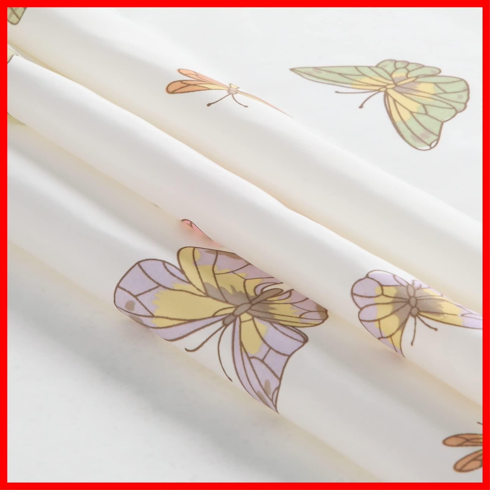 数量 72 H 幅183CM×高さ183CM x W シャワーカーテン ポリエステル加工油は水防カビ浴カーテン布芸プリントはカーテン 72 Butterfly Madame DESIGN DS