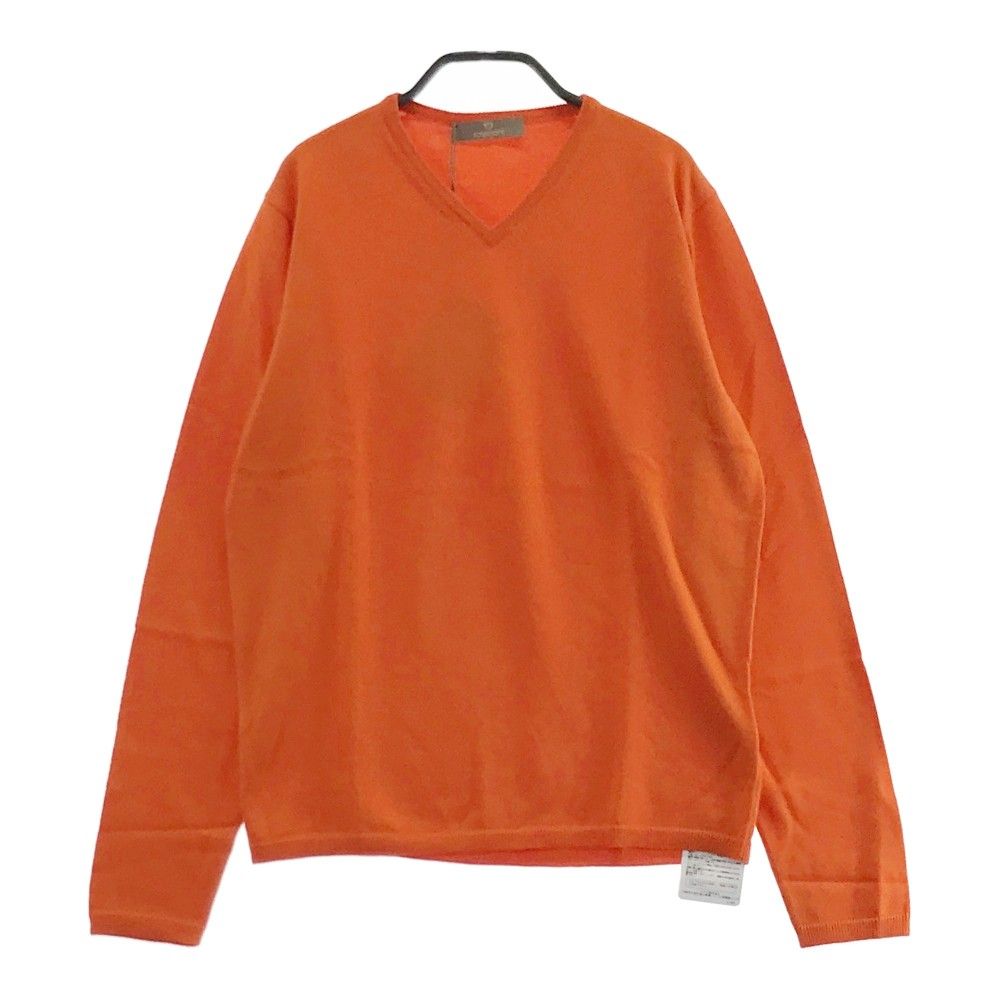 Ron Herman Ｖネック オレンジ ニットカーディガン フリーサイズ Ron Herman Vネック オレンジ ニットカーディガン フリーサイズ Ron