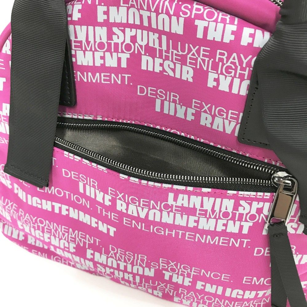 LANVIN SPORT ランバン スポール  トートバッグ 総柄 ピンク系  [240101436112] ゴルフウェア ストスト LANVIN SPORT ランバン スポール トートバッグ 総柄 ピンク系