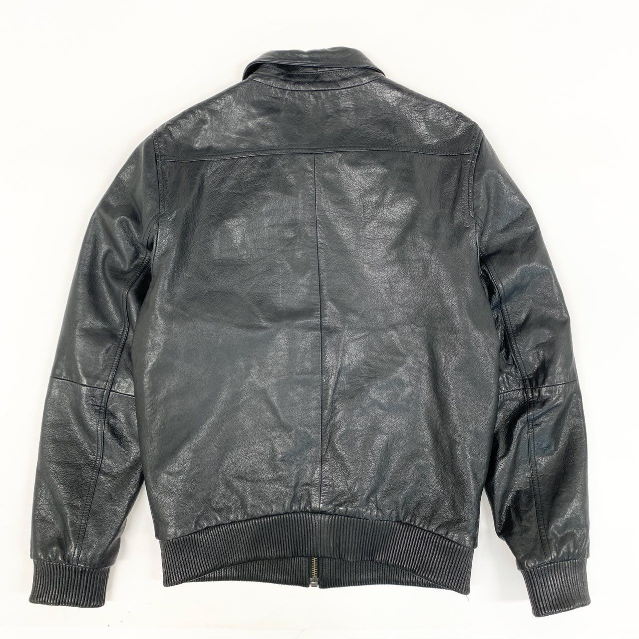 見逃さないでください。 10i16 nudie jeans ヌーディージーンズ G-1 レザージャケット シングルライダース サイズL ブラック 牛革 メンズu02t