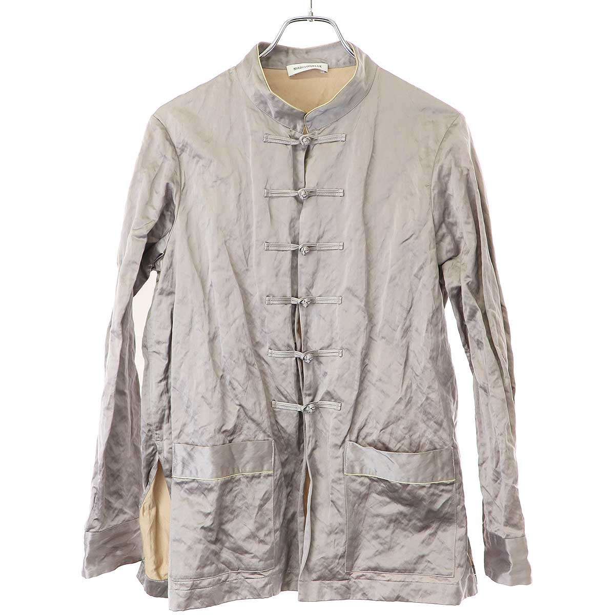 MADISON BLUE マディソンブルー 24AW CHINOIS STYLE JK METAL チャイナシャツジャケット MB244-1011 グレー 02