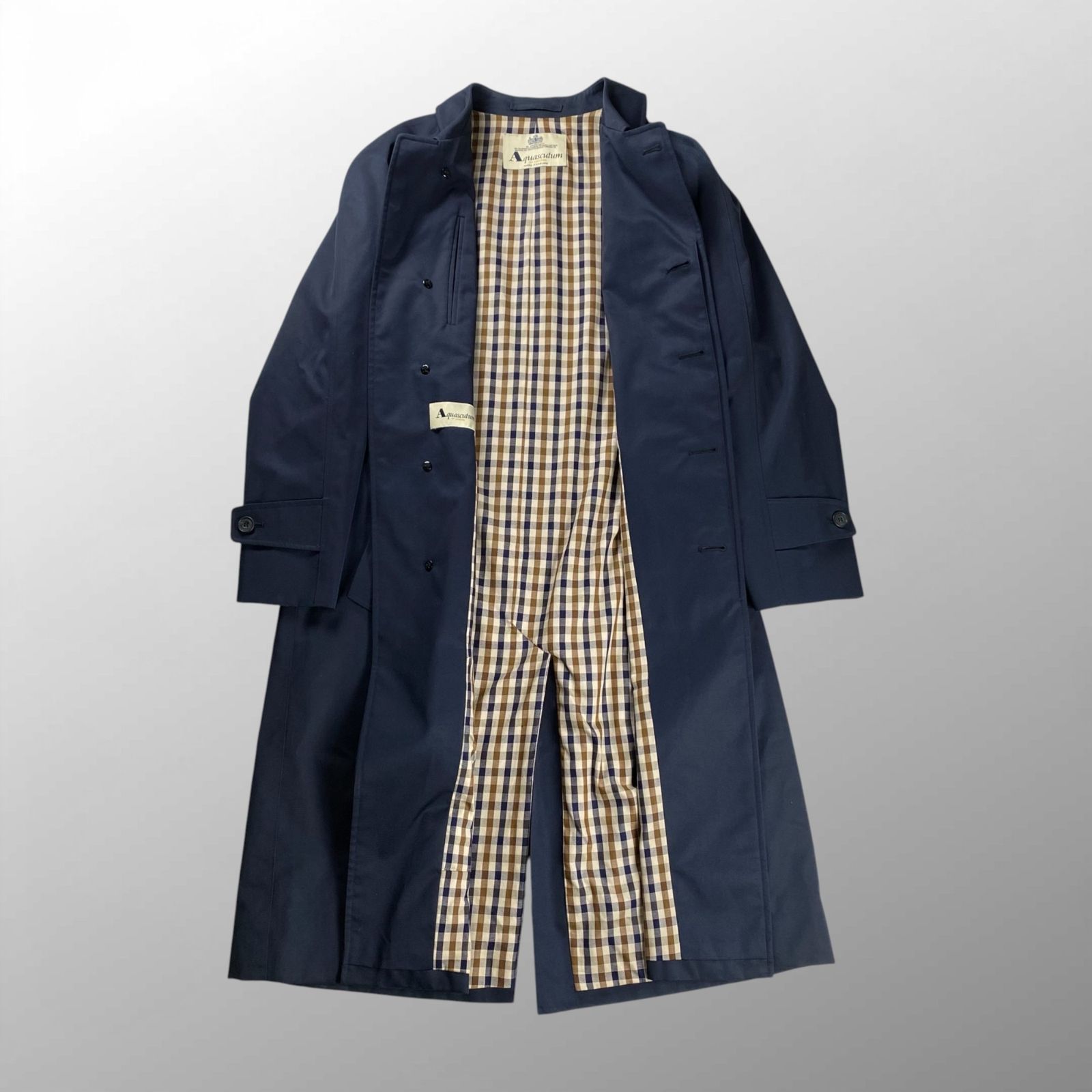 VINTAGE 英国製 Aquascutum アクアスキュータム / 90s BALMACAAN COAT