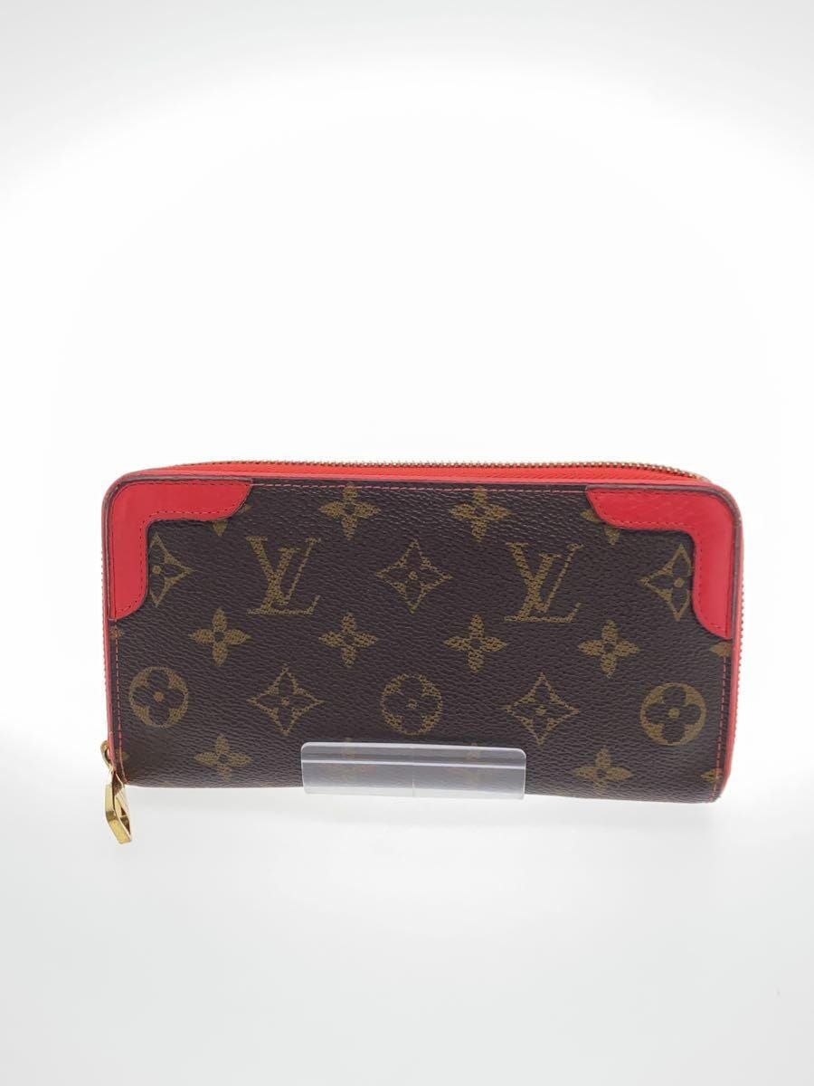 LOUIS VUITTON ジッピー・ウォレット・レティーロ_モノグラム・キャンバス_BRW_スリーズ PVC ブラウン レディース - メルカリ