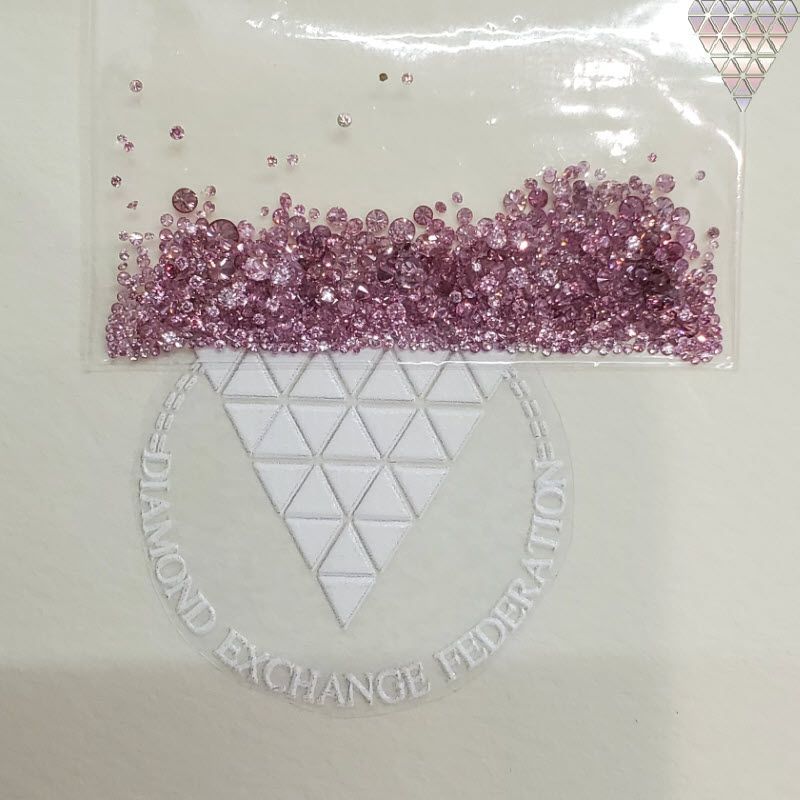 10 ピース 0.015 ct 合計 約 0.15 ct ±Fancy vivid purplish pink ±SI1 天然 ピンク ダイヤモンド  メレ 量り売り 品 - メルカリ