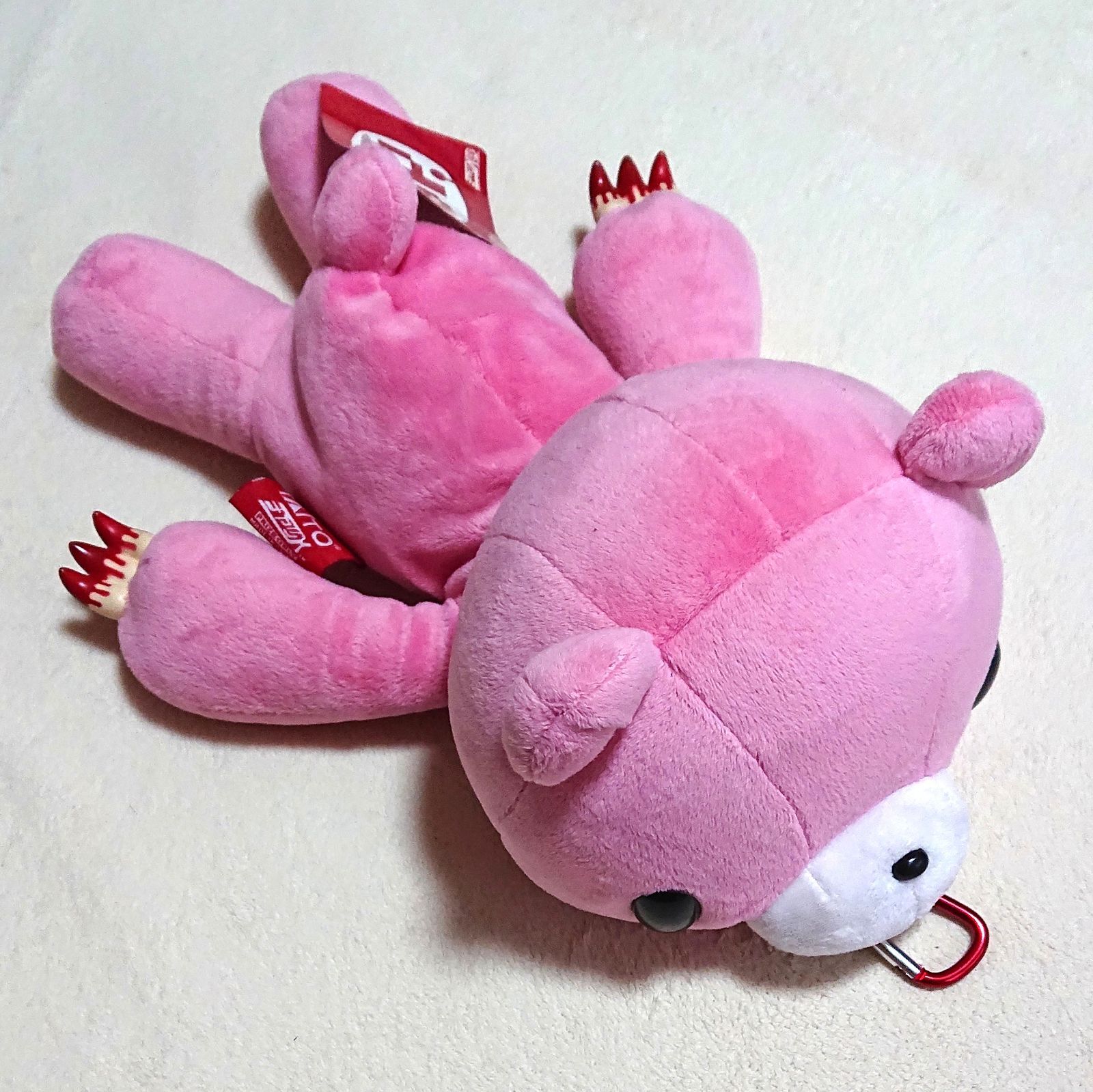 SL脱グルーミー咬筋力じまんポーチ ピンク ぬいぐるみ グル～ミ