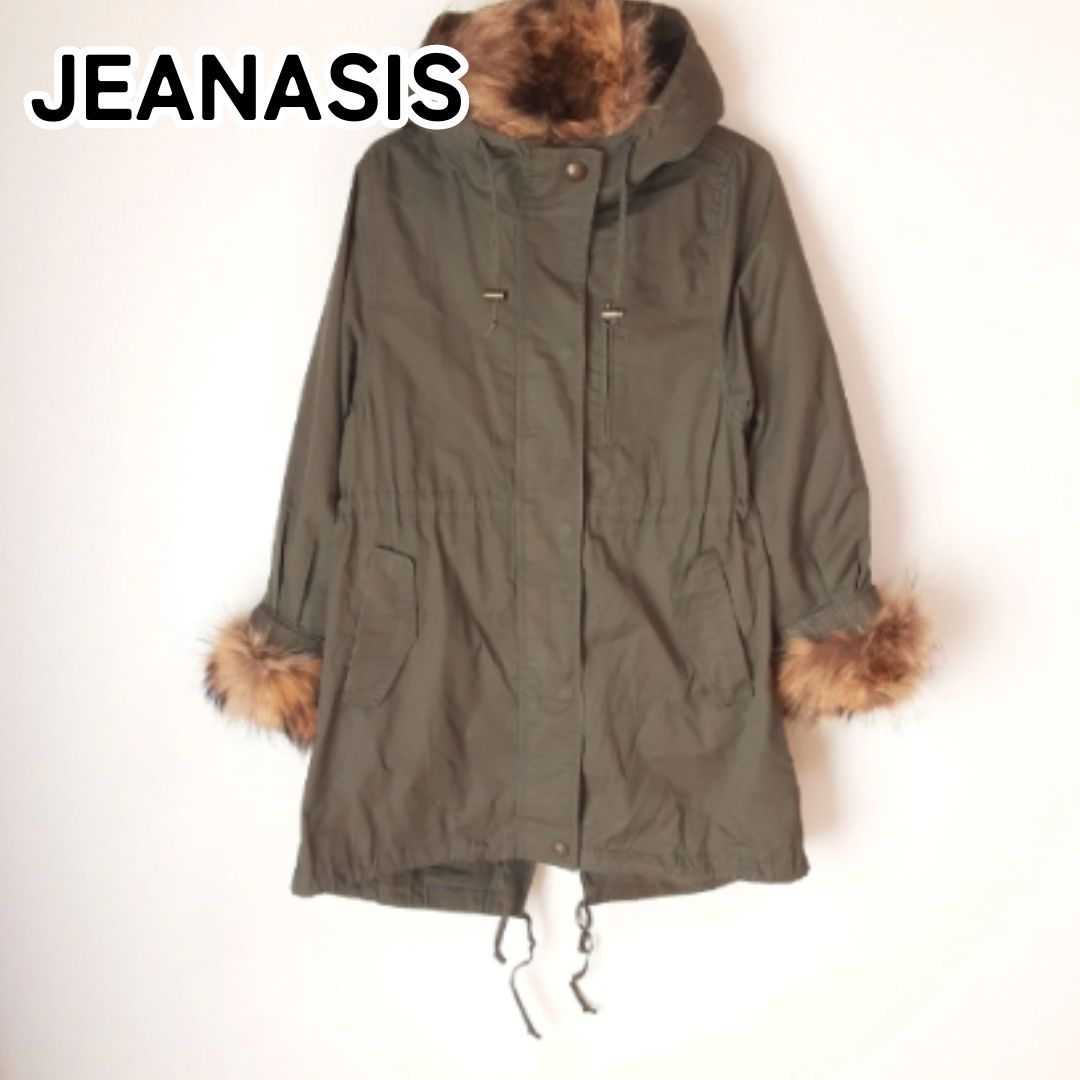 JEANASIS ジーナシス F フリーサイズ カーキ モッズコート