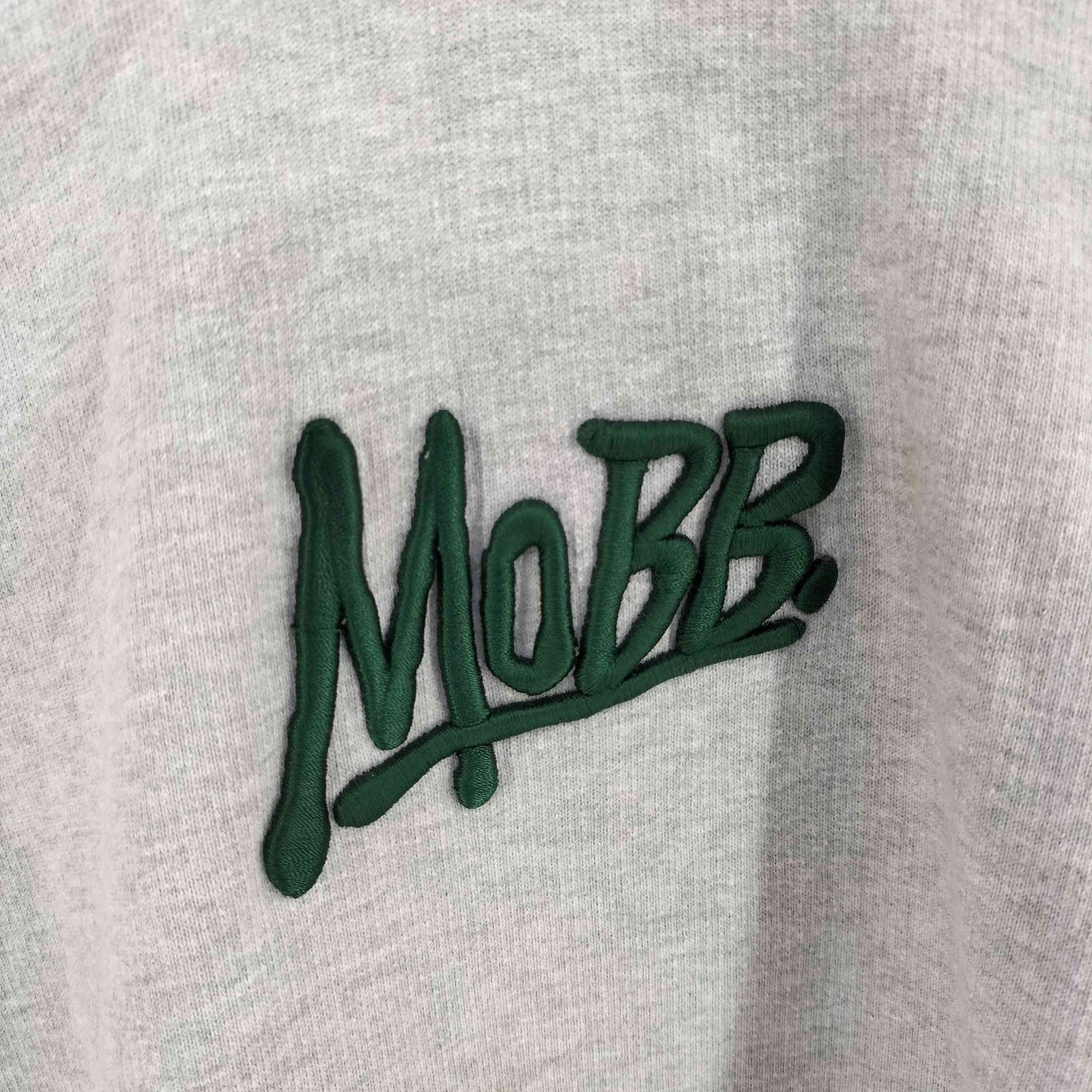 MoBBパーカー刺繍 MOBB ロゴ刺繍 ブラックパーカー