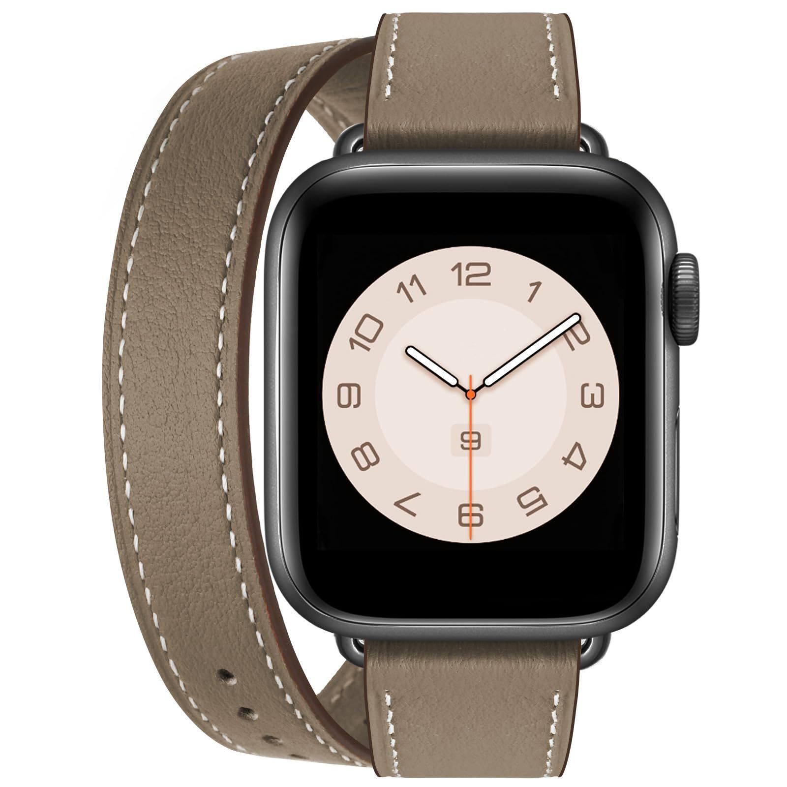 コンパチブル アップルウォッチ バンド コンパチブル apple watch バンド レディース レザー 本革 2重巻き 細い iWatch Series 9/8/7/6/5/4/3/2/1/SE/SE2全機種対応 交換ベルト男女兼用 おしゃれバン