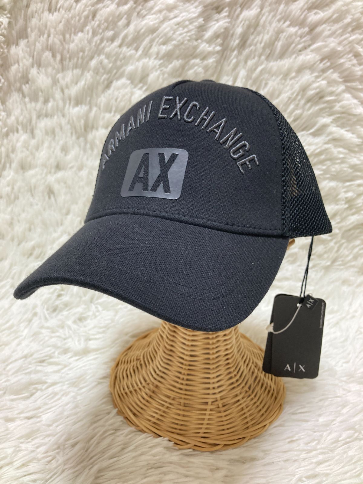 アルマーニエクスチェンジ ARMANI EXCHANGE キャップ ブラック ロゴ