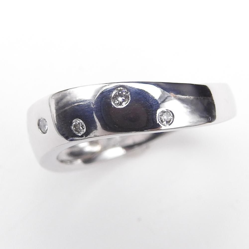 VENDOME K18WG ダイヤモンドリング JP 2.5号 ピンキーリング